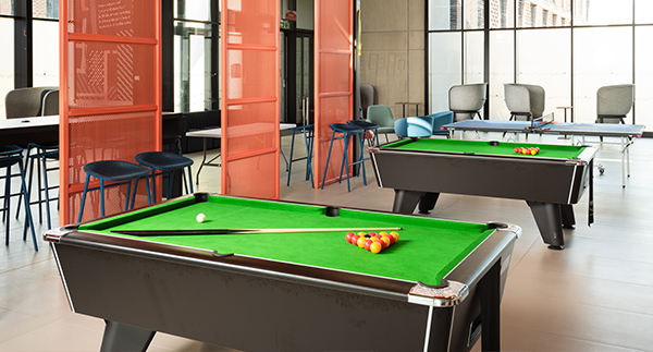 Pool and table tennis at Anne Lister Hub